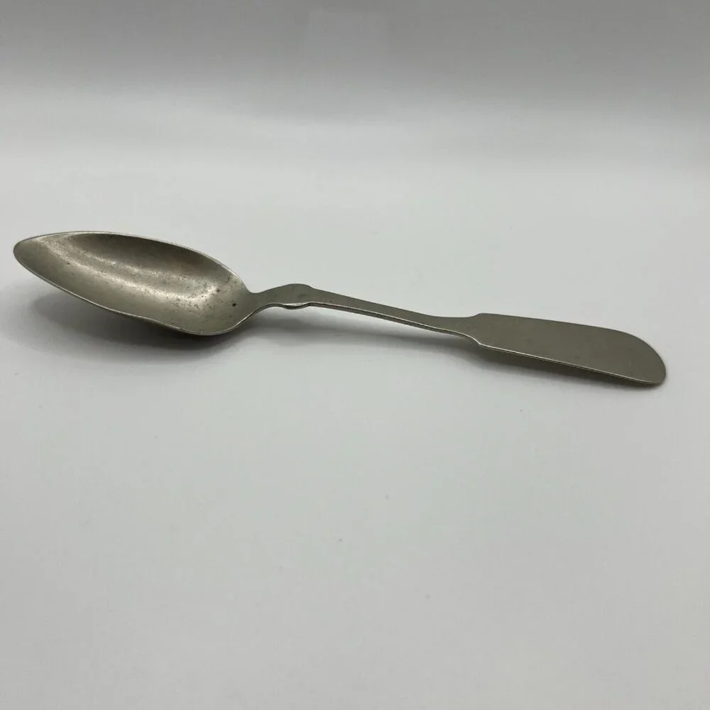 Mid to Late 1800's Tea Spoon Fiddle Pattern French Tipped Meriden Britannia